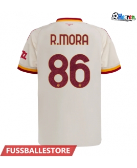 Günstige AS Roma Rodrigo Mora #86 Auswärtstrikot 2026-27 Kurzarm